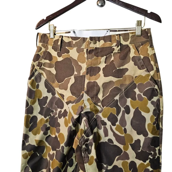 Vintage Waterproof Camo Hunting Pants - Duck Hunting Pattern - Outdoor Gear